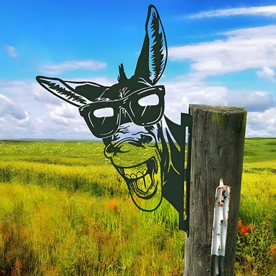 Metal Art Farm Garden Decor Garden Fence Decoration Outdoor Decoration For Yard,Outdoor Statue Ornament For Yard Patio Home Decor