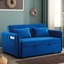 Causeuse-lit en velours avec lit escamotable Rubinder-653687686