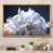 Toile avec cadre flottant or