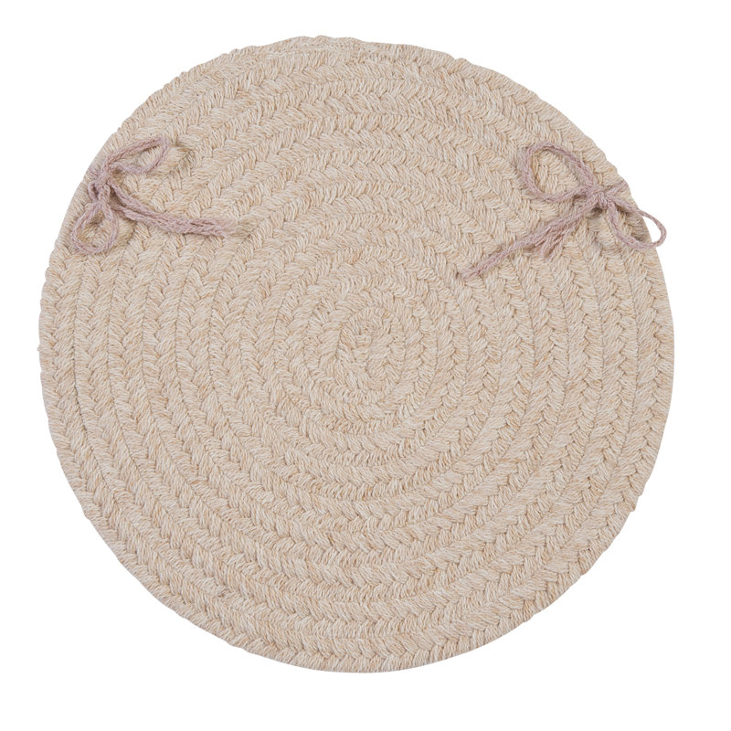 Coussin de chaise en mélange de laine, Naturel