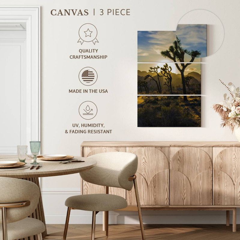 Harnek Joshua Tree Park Desert Field, 65" H x 42" W