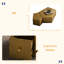 Ensemble de 2 tables basses Modern Geometric