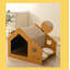 Grattoir pour chat avec 2 bols