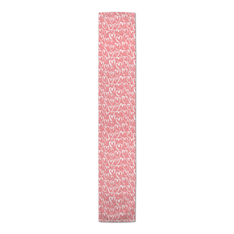 Grindlay Geometric Valentine's Day Table Runner, 90" x 16"