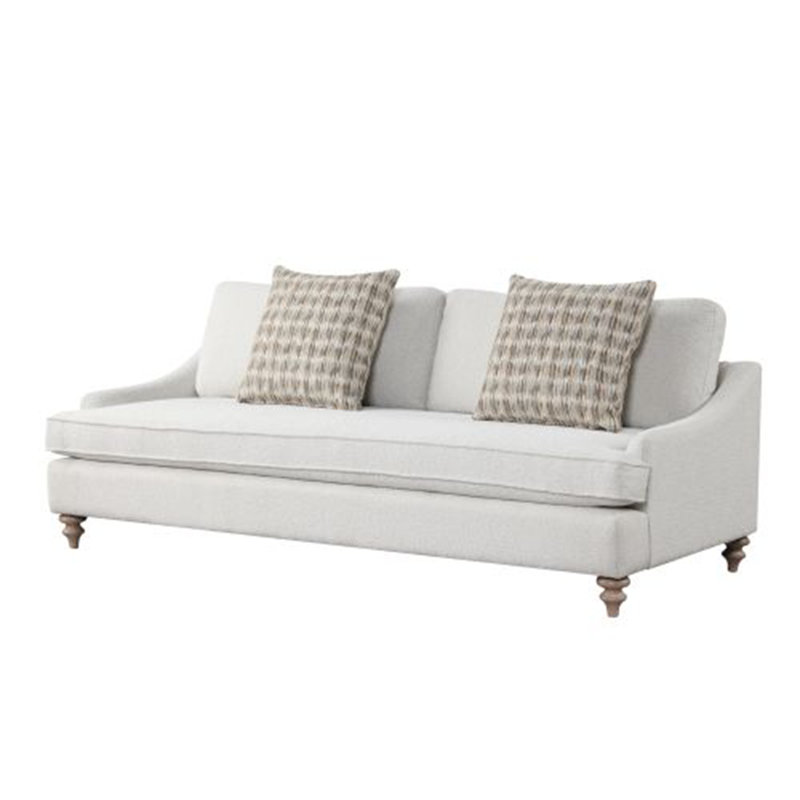 Canapé avec coussin réversible simple et 2 coussins