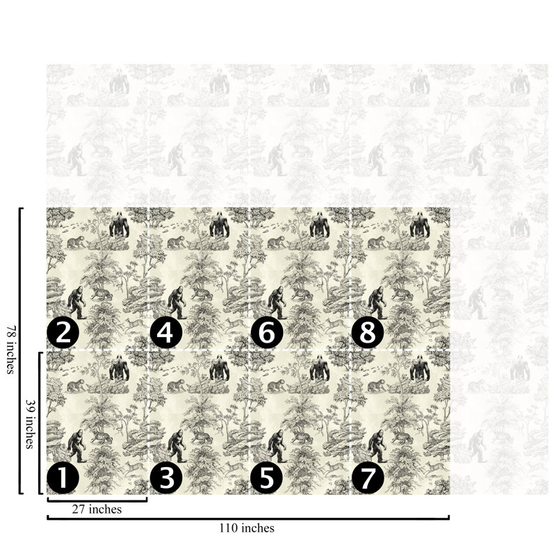 Lakey 100% Vegan Real Paper 2m x 2.5m Matte Wallpaper Roll