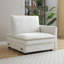 Canapé modulaire en forme de U de 140 po, canapé modulaire modulaire, canapé 6 places avec repose-pieds mobile, siège profond et dossier réglable. Canapé pour salon, chenille, blanc