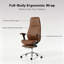 Chaise de bureau rotative réglable avec repose-pieds