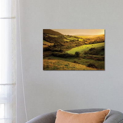 Irish Hillside by Dennis Frates - Wrapped Canvas Print