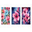 Ensemble de 3 décorations murales en métal Tropical Hibiscus Beauty - Hibiscus-1946890996