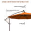 Parasol lumineux en porte-à-faux 9 pi 6 po Aya-Rose-86842542