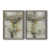 Toile avec cadre gris