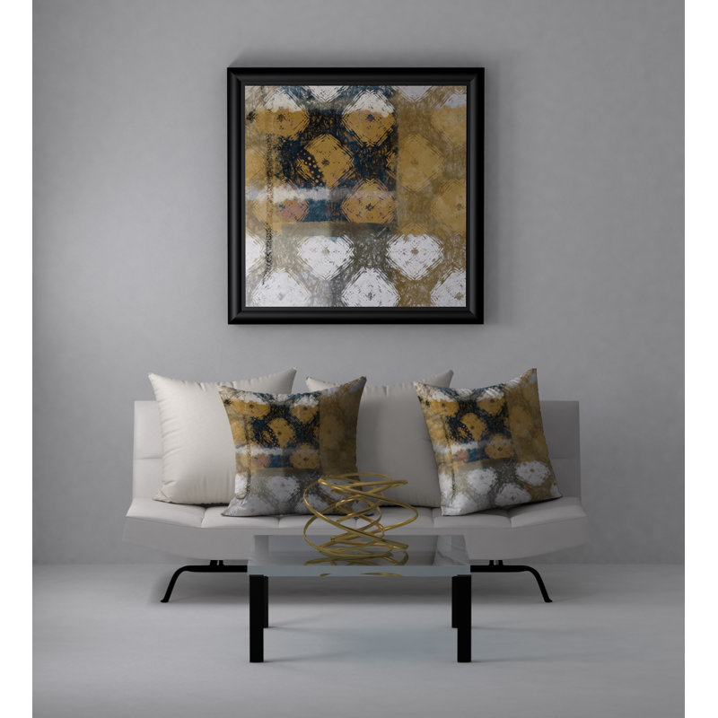 Geometric Reversible Throw Pillow, 18" x 18"
