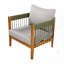 Fauteuil club d'extérieur en bois d'acacia-386569814-386569809