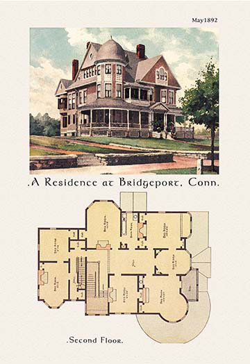 Une résidence à Bridgeport, Connecticut, impression