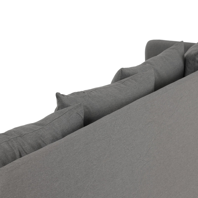 Dade Outdoor 3 - Seat Patio Sofa, Charcoal