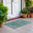 Machine Washable Indoor/Outdoor Xhevrie Teal Rug-2009080500