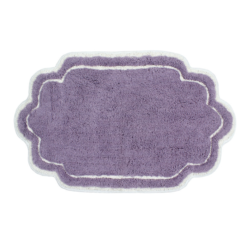 Tapis pour salle de bain Dobrinka, Mauve, 21 po x 34 po (rectangulaire)