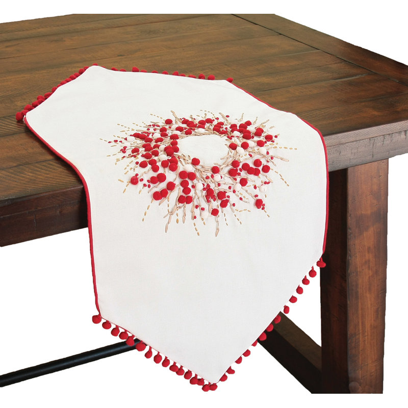 Liebwin Oval Christmas Table Runner, 36" L x 16" W