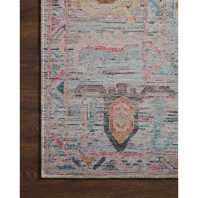 Oriental Elysium Gray 9'6" x 14' Low Pile Area Rug