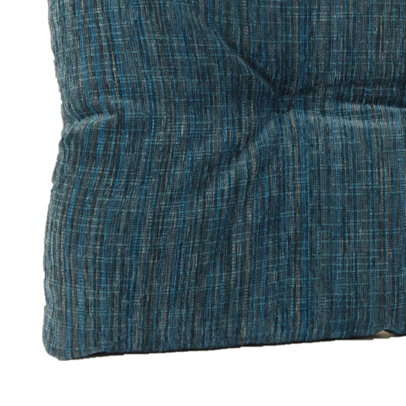 Coussin de banc en chenille antidérapant, Bleu saphir, L 27 po x P 14 po