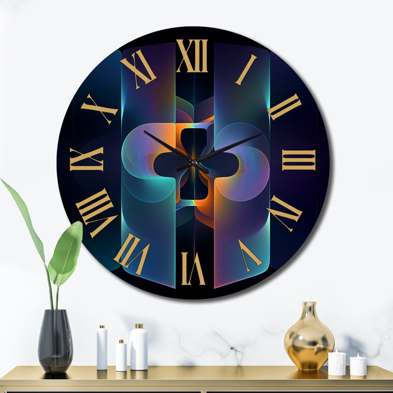 Horloge murale en métal, Très grand