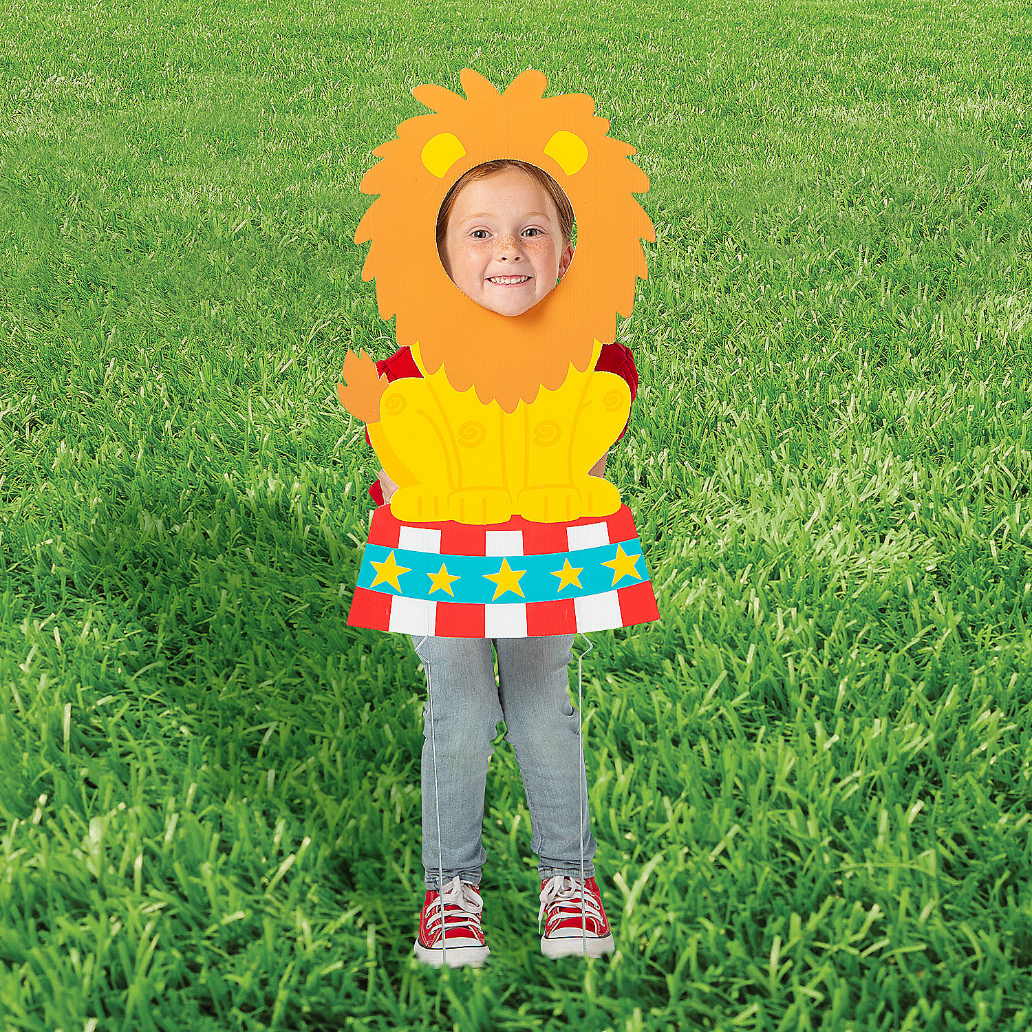 Fun Express Character The Holiday Aisle® Fun Express Carnival Party Lion Face Yard Sign ...