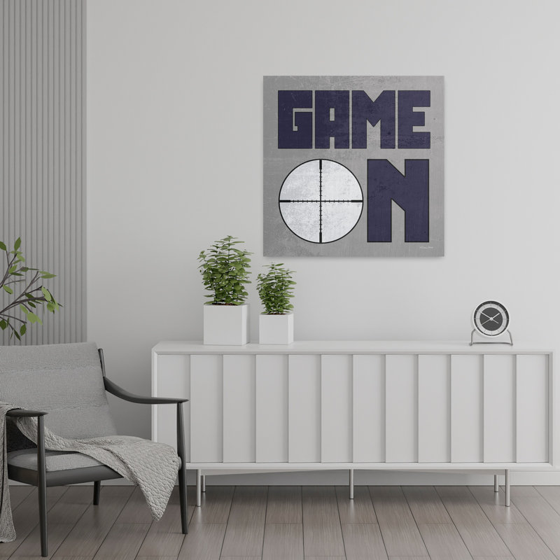 «Game On 2», art contemporain abstrait, H 24 po x l 24 po