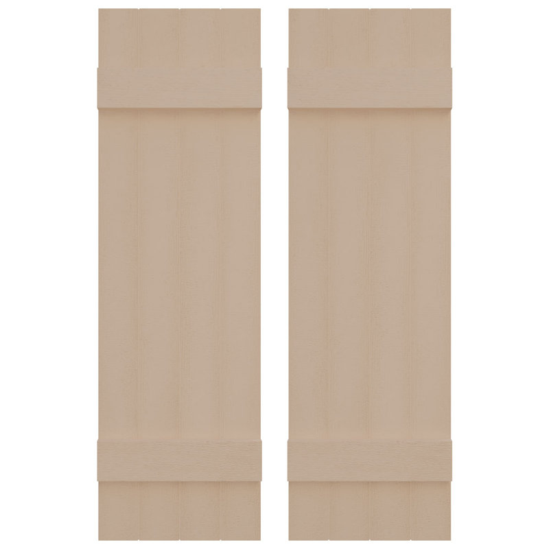 Builders Edge, TailorMade Four Board Joined, Board-n-Batten Shutters, w/Shutter-Loks, Midnight Green, 52"
