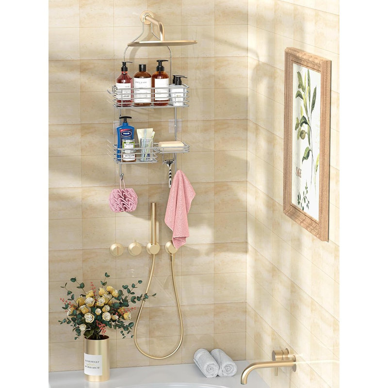 Support de pomme de douche suspendu SMARTAKE - Argent - Antirouille SUS201