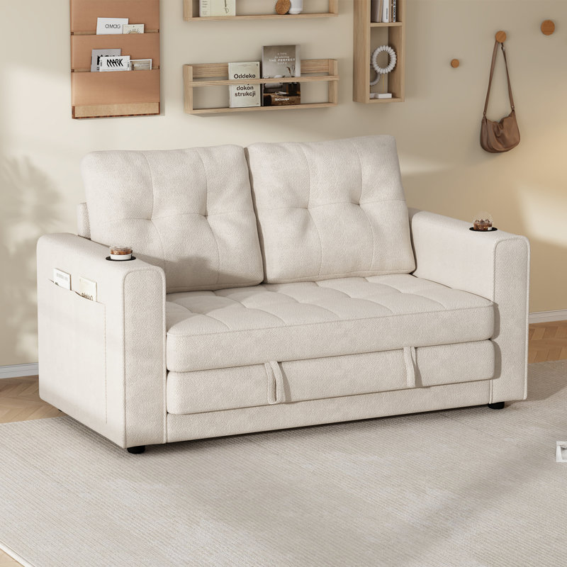 Upholstered Chaise Lounge, Beige