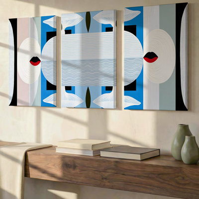 3 Pieces Exculisive Surreal Landscape Large Wall Art with Tree, Premium Modern Canvas Decor for Living Room, Bedroom, Office and Home, Ready to Hang