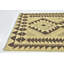 Tapis zone en laine crème/brune 2 pi 8 po x 4 pi one-of-kind noué la Lorain