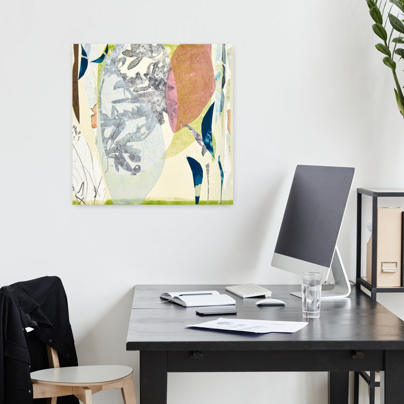 Miyako, art abstrait contemporain, H 18 po x l 18 po