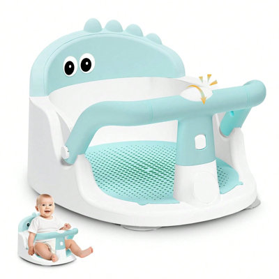 Baby Bath Seat For Babies 6 Months & Up Sitting Up,Non-Slip Baby Bath Chair For Bathroom, Bathtub Tub, Easy To Clean,Green