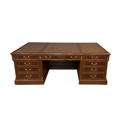 84” Large Mahogany Executive Desk