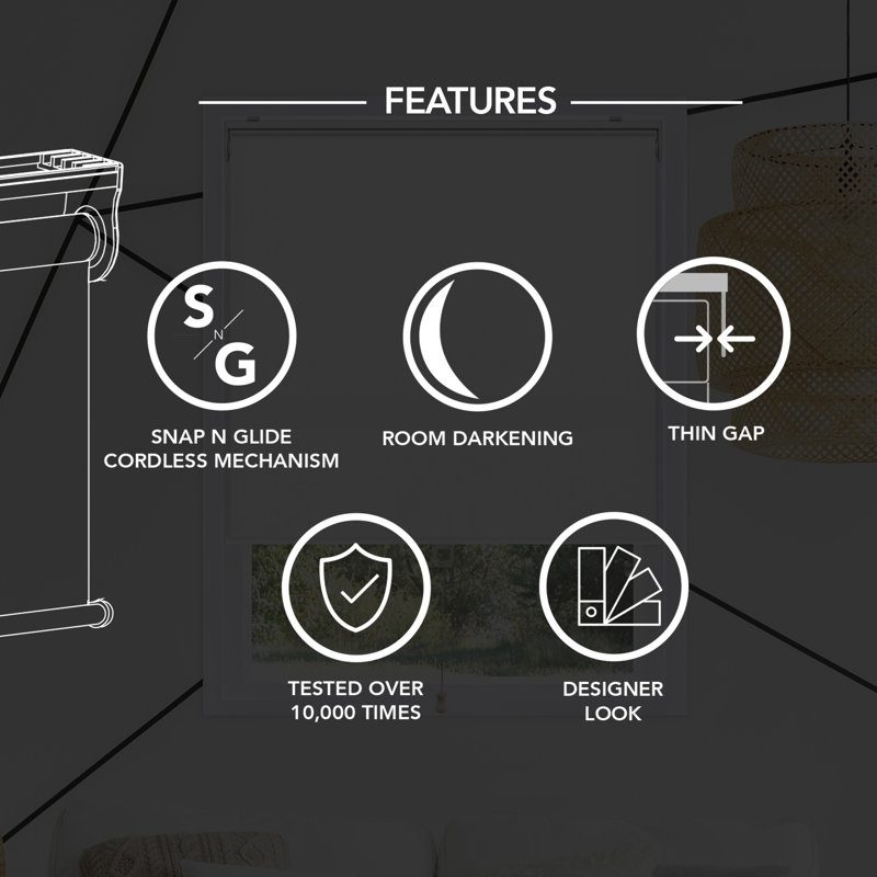Cordless Roller shade, Sailcloth Tide, 31"W x 72"L