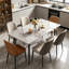 Funke Stone Top Metal Base Dining Table-831250245