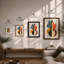 Violin Geometric - Framed Print-665522415-665522411