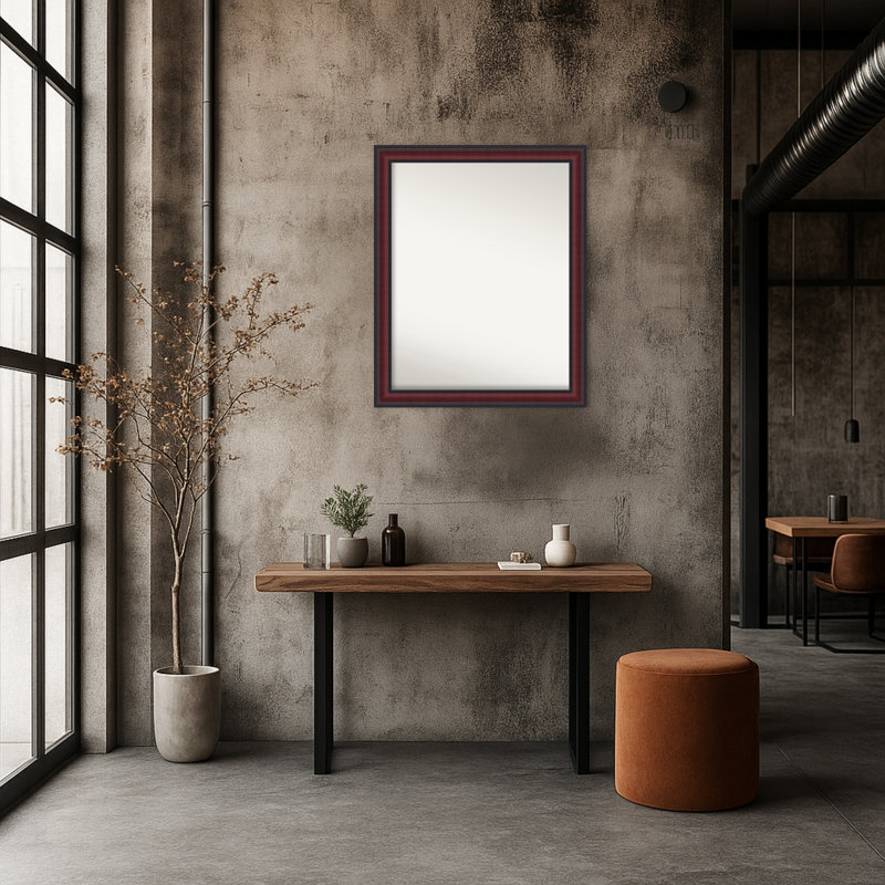Miroir mural Dalat, 25,75 po x 31,75 po, Cerisier