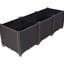 Boîtes à fleurs à arrosage profond en plastique pour cultiver des légumes, des fleurs, des herbes, 47,2 po de long, 15,7 po de large, 14,7 po de haut, brun, matériau Pp, jardinières flexibles L x P H, brun facile à utiliser