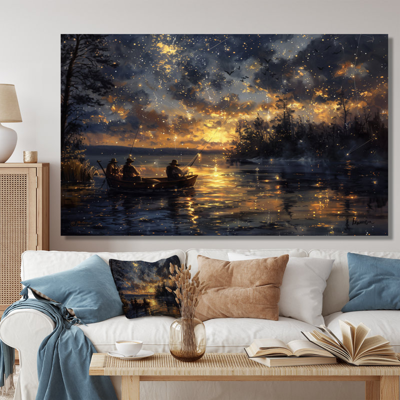 Décoration murale Wissem - Chasse et pêche, Toile tendue, H 28 po x l 60 po