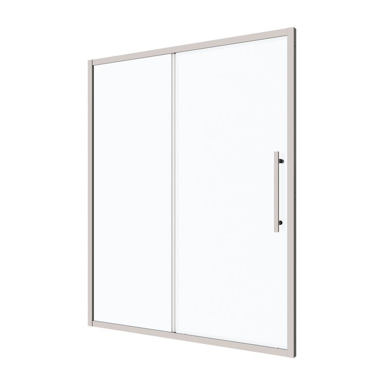 44"-48"W X 72"H Sliding Shower Door, Sliding Door, With 1/4" Tempered Glass, Chrome
