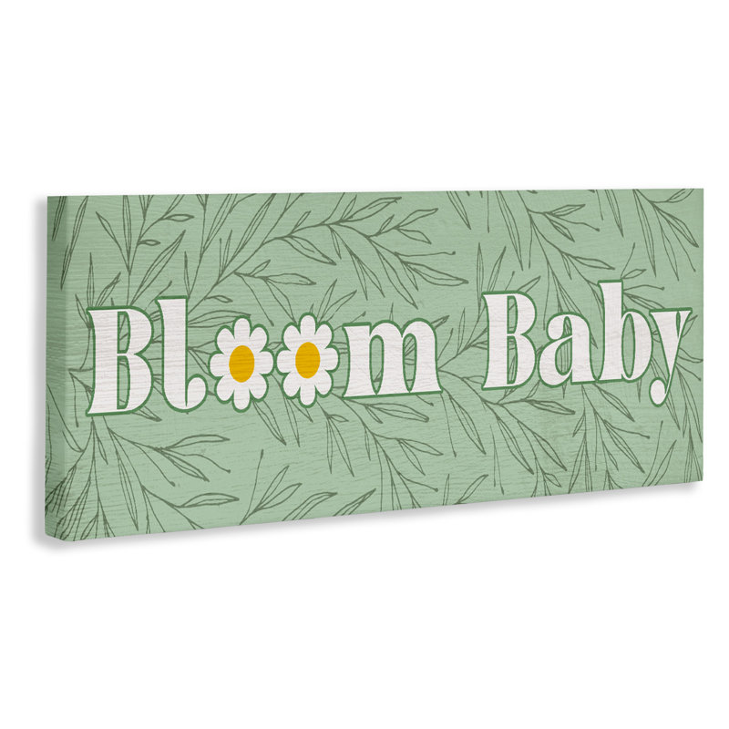 Groovy Bloom, toile par Lil 'Rue, H 10 po x l 24 po
