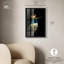 Art mural oiseau couronné azur II Shadowbox-115130099-115130101