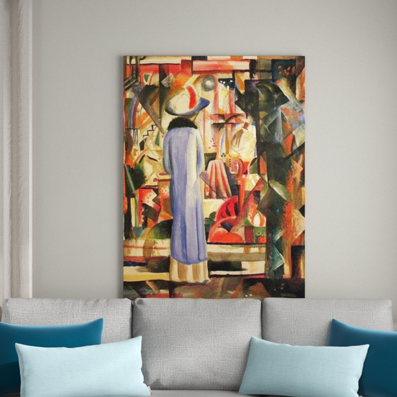 Macke August - Wrapped Canvas Painting, 80cm H x 60cm W x 1.8cm D