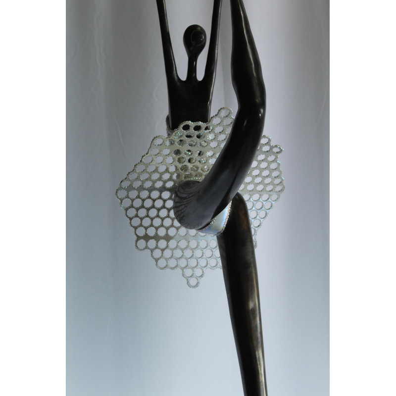 Grande statue tutu en bronze NIFao par Liliana Mendez 24 po x 14 po x H 72 po