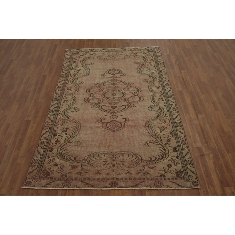 Tapis turc antique Oushak 5 x 9