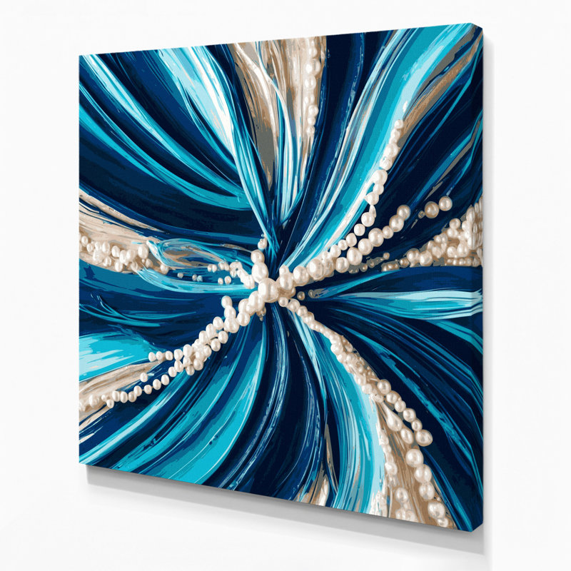 Art mural sur toile Lyrical Abstraction 13, H 12 po x l 12 po