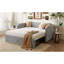 Lit de jour simple en velours rembourré avec couchette escamotable, gris-1497750357